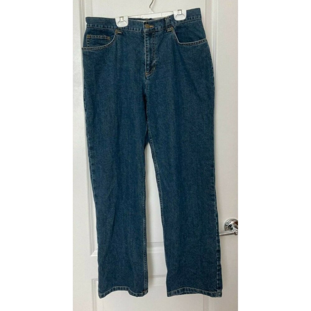 JONES NEW YORK DARK WASH STRETCH JEANS - SIZE 12 - 2 PAIRS - BOOTCUT